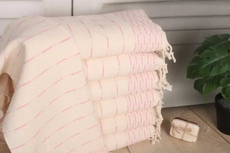 Personalized Kitchen Towel, Kitchen Towel, 36x18 Cotton Striped Design Towel, Small Bath Towels, Mother Of The Groom Gift, Wedding Hand Made Gift - 1
