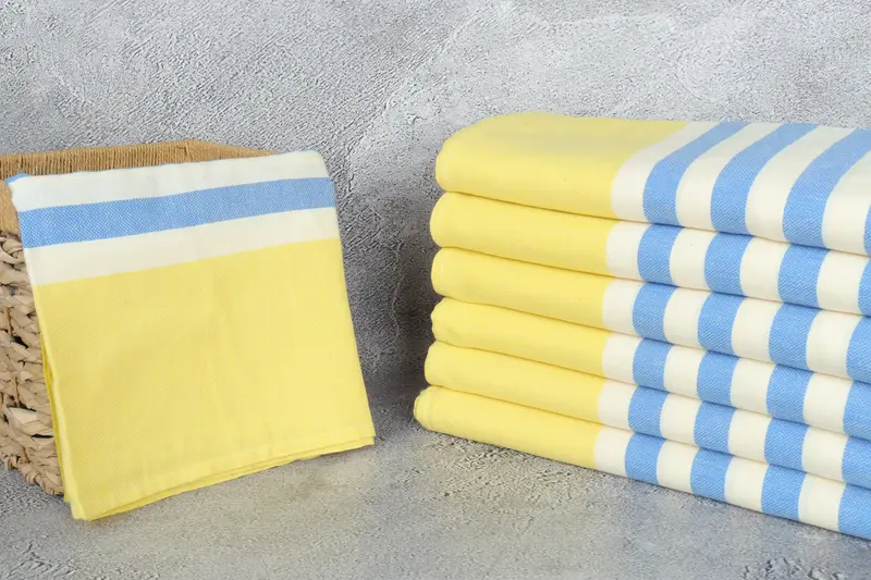 Custom Blanket, Gifts For Him, Turkish Blanket, Wedding Gift Customized Blanket, 64x60 Cotton Striped Fringeless Towel, Personalized Gifts - 3