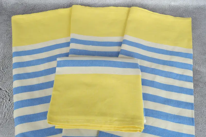 Custom Blanket, Gifts For Him, Turkish Blanket, Wedding Gift Customized Blanket, 64x60 Cotton Striped Fringeless Towel, Personalized Gifts - 4