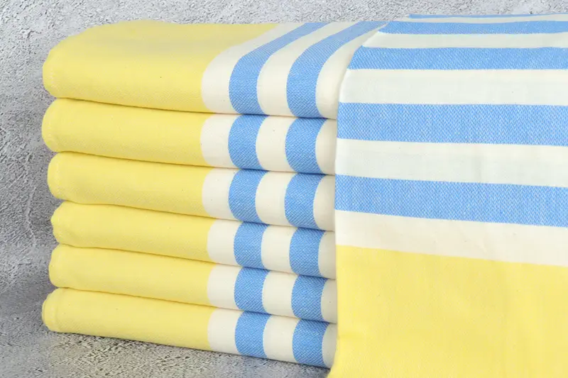 Custom Blanket, Gifts For Him, Turkish Blanket, Wedding Gift Customized Blanket, 64x60 Cotton Striped Fringeless Towel, Personalized Gifts - 1
