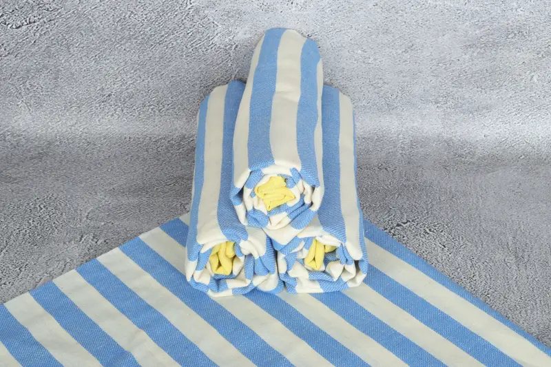 Custom Blanket, Gifts For Him, Turkish Blanket, Wedding Gift Customized Blanket, 64x60 Cotton Striped Fringeless Towel, Personalized Gifts - 7