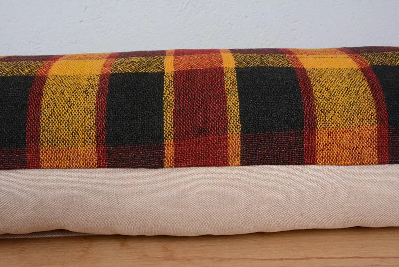 16x48 Red Cushion Cover, Pillow for Couch, Handmade Kilim Cushion, Vintage Kilim Pillow Cushion, Pillow Case, Boho Pillow, Ottoman Pillow Case - 5