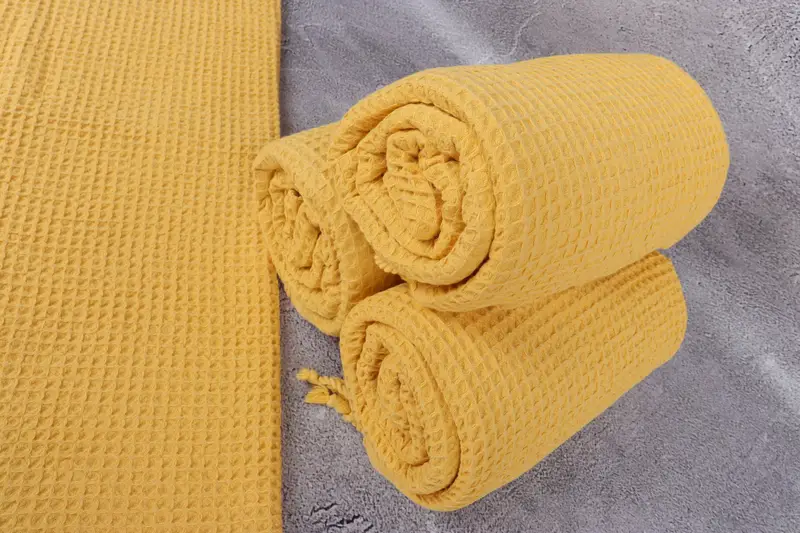 Monogrammed Turkish Towel, Personalized Gifts, Custom Wedding Gifts, Home Decor Towel, Organic Towel, Custom Wedding Gift, 68x36 Cotton Waffle Towel - 8