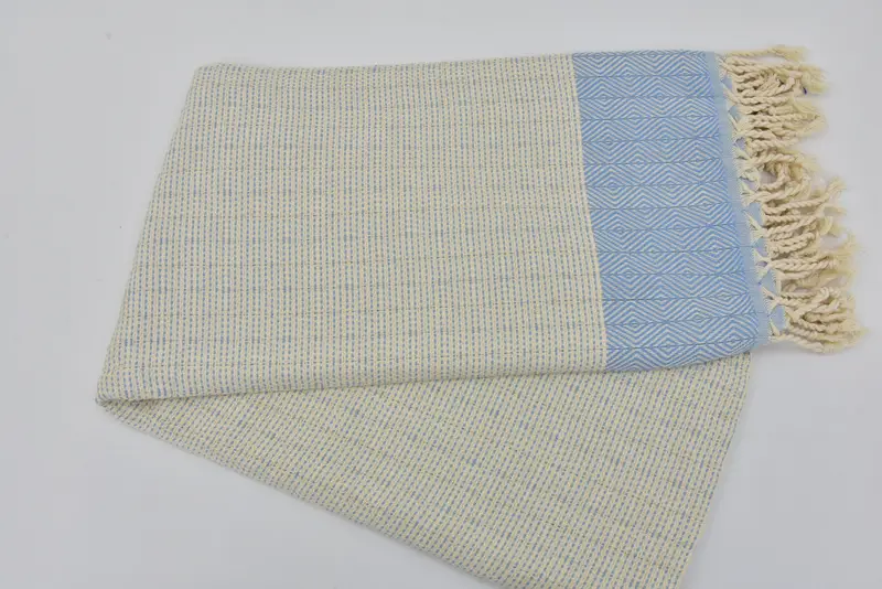 Gift For Her, Monogram Turkish Towel, Thin and lightweight Turkish peshtemal, Turkish bath towel, 70x40 Cotton Diamond Towel, Engagement Gift - 4