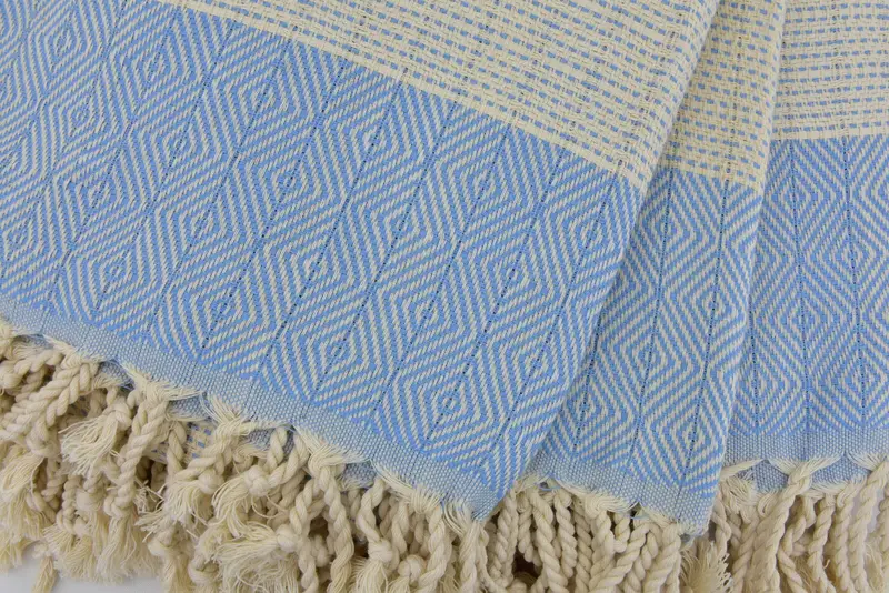 Gift For Her, Monogram Turkish Towel, Thin and lightweight Turkish peshtemal, Turkish bath towel, 70x40 Cotton Diamond Towel, Engagement Gift - 6