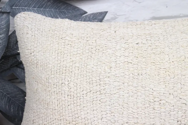 Cushion Case, Home Decor Pillow, Vintage Pillow, Nautical Throw Cushion Cover, 12x24 White Cushion Cover, Vintage Kilim Throw Pillow - 2