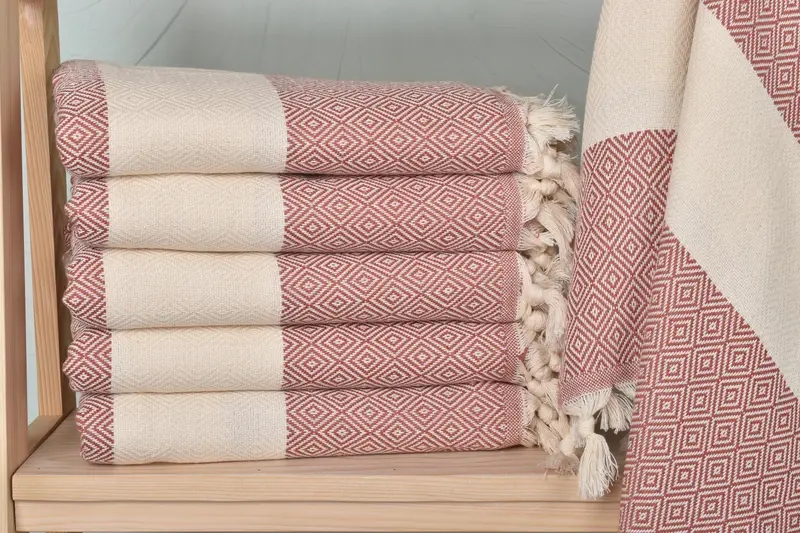 Sand-resistant Turkish towel for the beach, Organic Turkish towel, 70x40 Cotton Diamond Towel, Lightweight Turkish towel, Bridal Gifts, Bath towel - 1