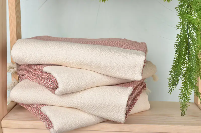 Sand-resistant Turkish towel for the beach, Organic Turkish towel, 70x40 Cotton Diamond Towel, Lightweight Turkish towel, Bridal Gifts, Bath towel - 7