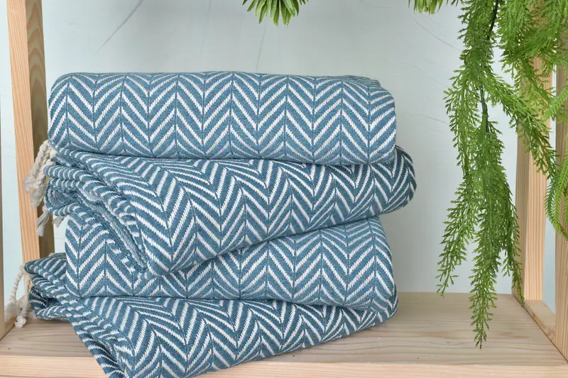 Bachelorette Party Gift, Baby Boy Gift, Handmade Gift, 70x40 Cotton Zig zag Towel, Yoga Towel, Halloween Bachelorette Party Favors, Quick-dry towel - 7