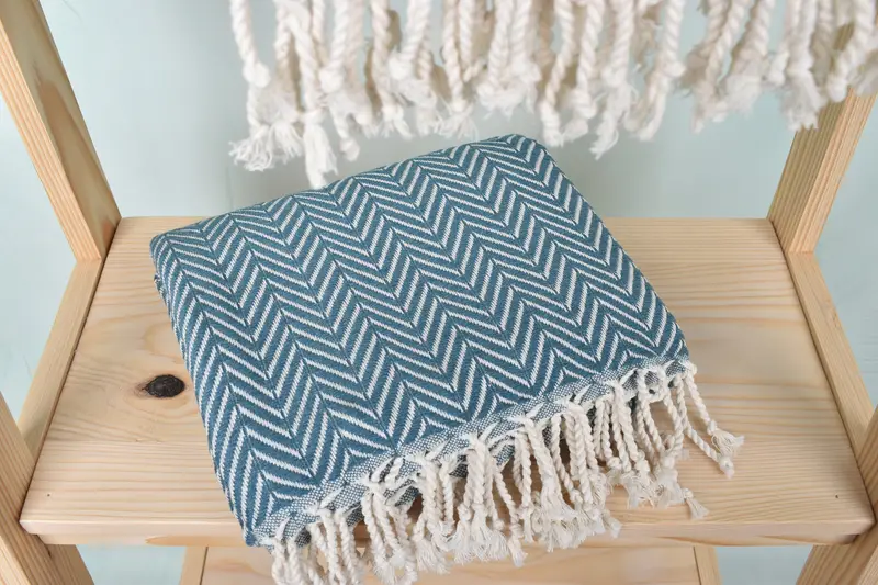 Bachelorette Party Gift, Baby Boy Gift, Handmade Gift, 70x40 Cotton Zig zag Towel, Yoga Towel, Halloween Bachelorette Party Favors, Quick-dry towel - 5