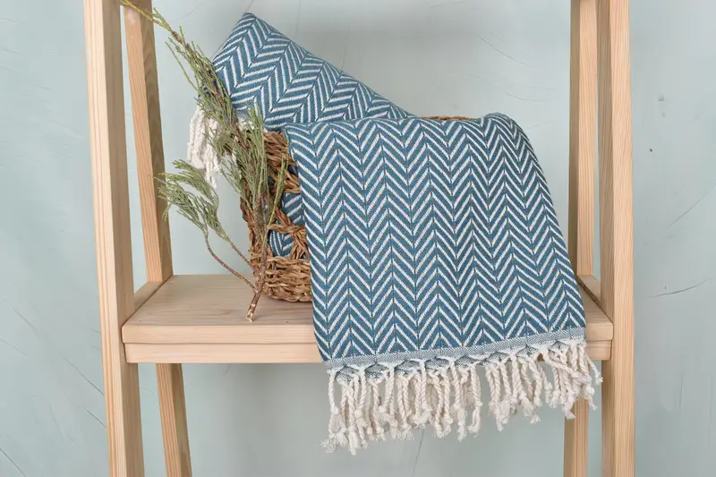 Bachelorette Party Gift, Baby Boy Gift, Handmade Gift, 70x40 Cotton Zig zag Towel, Yoga Towel, Halloween Bachelorette Party Favors, Quick-dry towel - 4