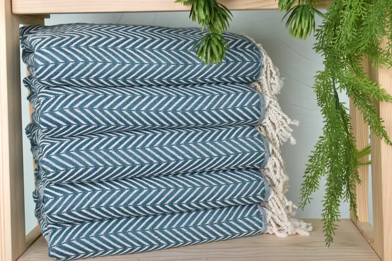 Bachelorette Party Gift, Baby Boy Gift, Handmade Gift, 70x40 Cotton Zig zag Towel, Yoga Towel, Halloween Bachelorette Party Favors, Quick-dry towel - 2