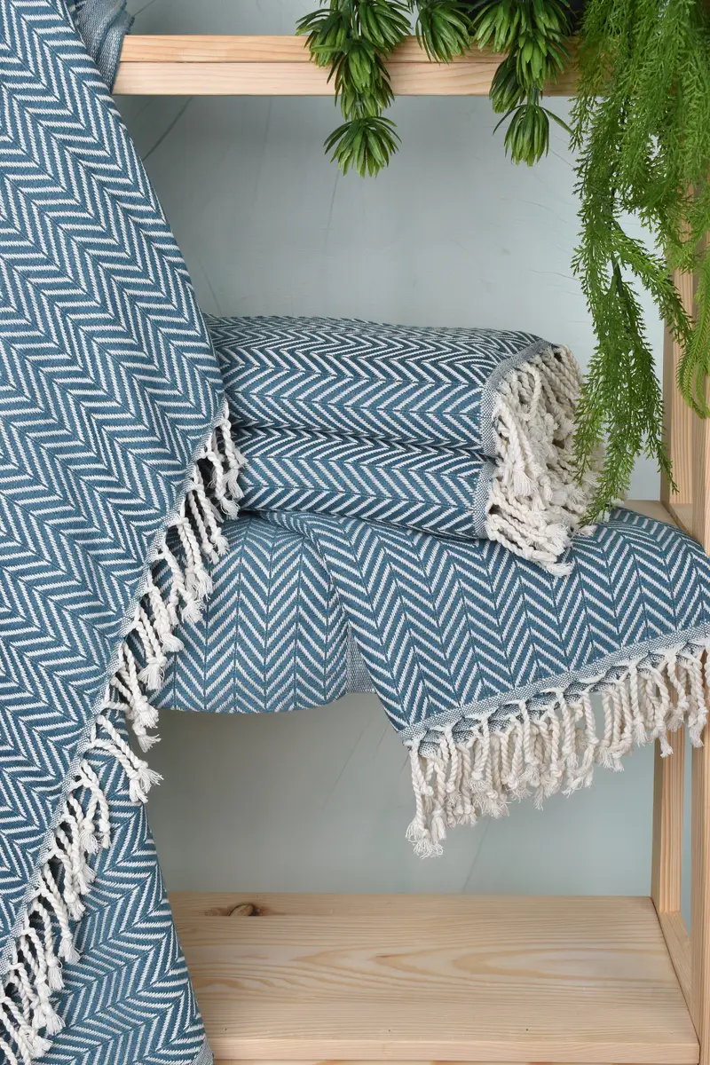 Bachelorette Party Gift, Baby Boy Gift, Handmade Gift, 70x40 Cotton Zig zag Towel, Yoga Towel, Halloween Bachelorette Party Favors, Quick-dry towel - 6
