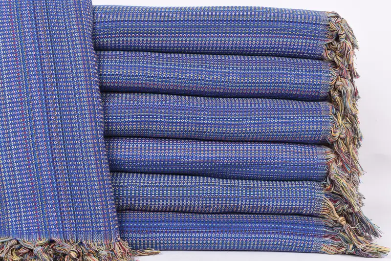 Throw Blanket, Bedspread, Woven Throw Blanket, Bridal Party Gifts, 100x80 Cotton Waffle Towel, Extra Large Tablecloth, Thanksgiving Tablecloth - 1