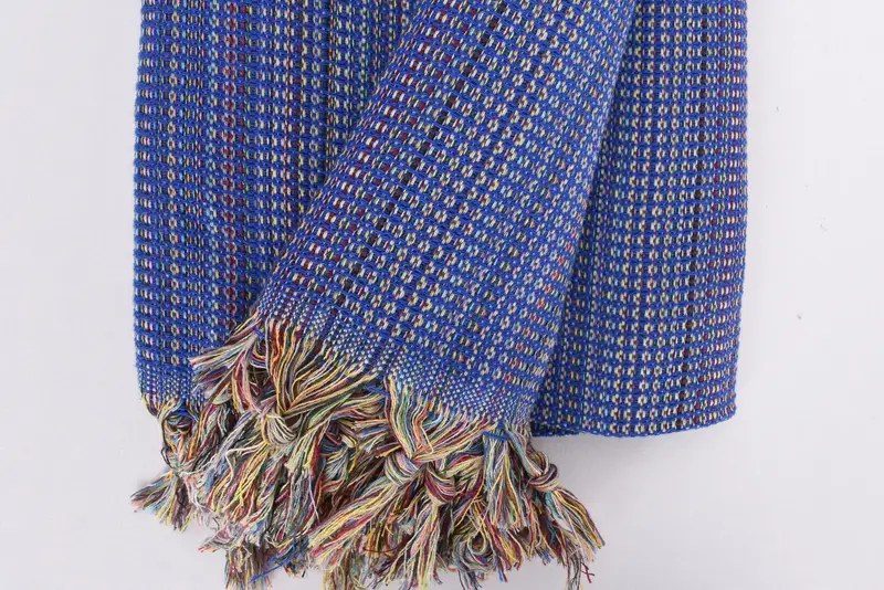 Throw Blanket, Bedspread, Woven Throw Blanket, Bridal Party Gifts, 100x80 Cotton Waffle Towel, Extra Large Tablecloth, Thanksgiving Tablecloth - 8