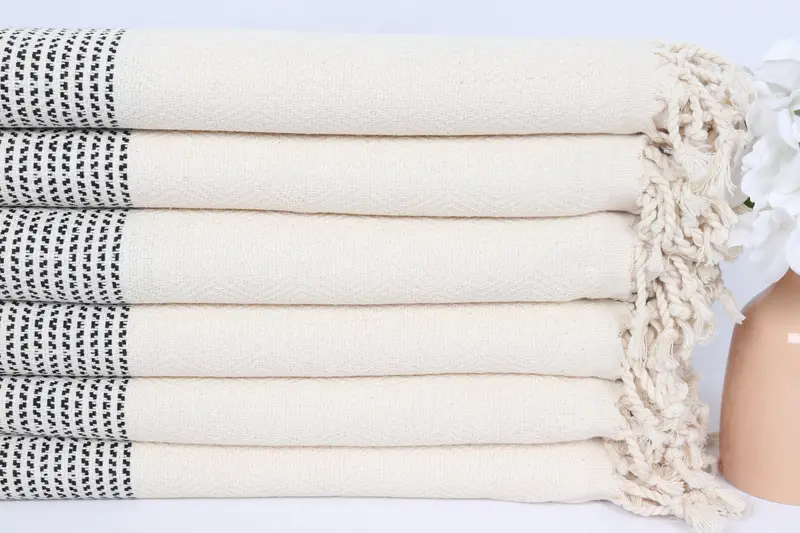 Quick-Dry Beach Towel, Embroidered Turkish Towel, Wedding Day Gift For Bride, 70x40 Cotton Diamond Towel, Turkish Towel USA, Beach towel, Yoga Towel - 3