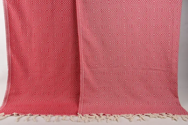 Custom Blanket, Turkish Bedspread, Gift For Her, Boho Throw Blankets, 92x80 Cotton Diamond Towel, Wedding Anniversary Gift, Decorative Blanket - 7