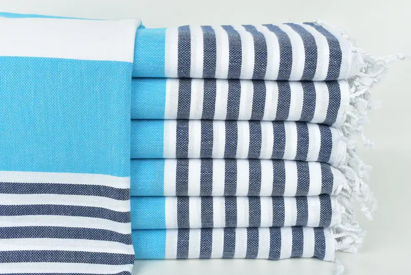 70x40 Cotton Striped Towel, Unique Wedding Gift, Home Decor Gifts, Turkish Beach Towel Bulk, Wedding Gift, Personalized Wedding Gift, Xmas Gifts - 1