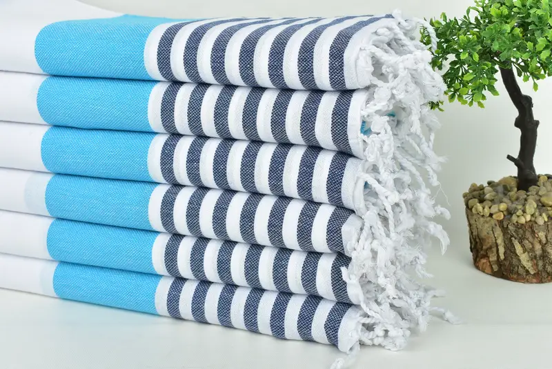 70x40 Cotton Striped Towel, Unique Wedding Gift, Home Decor Gifts, Turkish Beach Towel Bulk, Wedding Gift, Personalized Wedding Gift, Xmas Gifts - 3