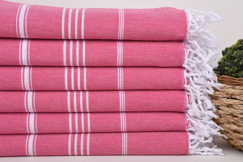 Monogram Turkish Towel, Handmade Gift, Quick-dry travel peshtemal towel, Bridal Shower Favors, Customized Towels, 70x40 Cotton Striped Towel - 2