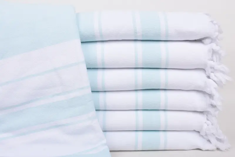 Travel towel, Bridesmaid Favors, Bridesmaid Gifts, 68x36 Cotton Striped Terry Towel, Miami Bachelorette Party Favors, Bridal Shower Gift - 1