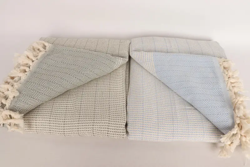 80x70 Cotton Diamond Towel, Decorative Blanket, Personalized Bridesmaid Gift, Bedspread, Woven Throw Blanket, Bachelorette Party Items - 5