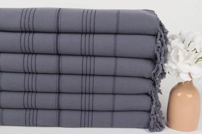 Personalized Gifts, 64x36 Cotton Striped Stonewashed Towel, Turkish Towel USA, Spa Towel, Family Gift Basket, Personalized Wedding Gift, Spa Gift - 3