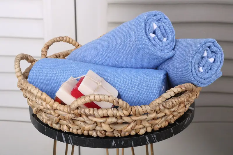 Baby Boy Gift, Sand-resistant towel, Bachelor Bachelorette Party Favors, Soft towel, Embroidery Towel, Cute Beach Towel, 70x40 Cotton Striped Towel - 4