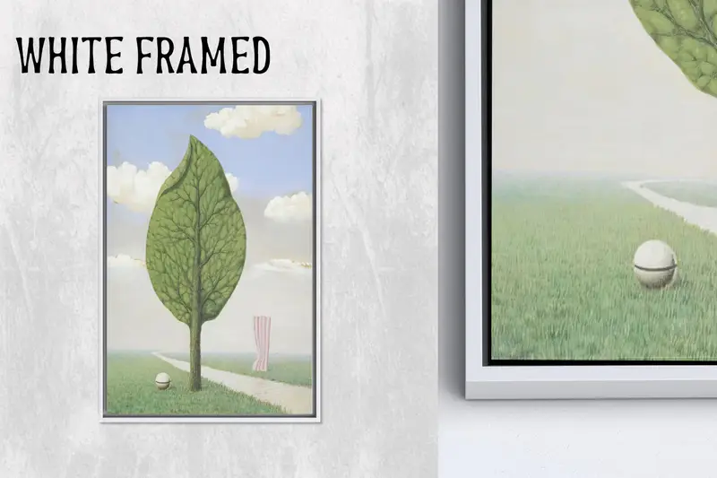 モダンなグリーンシュールな木の葉抽象プリントキャンバス