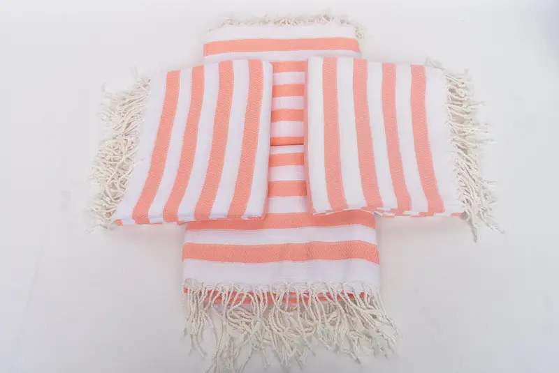 Wedding Towel, Quick-Dry Beach Towel, Bachelor Towel, 70x36 Cotton Striped Towel, Organic Turkish towel, Bridal Shower Favor, Gifts For Him - 6