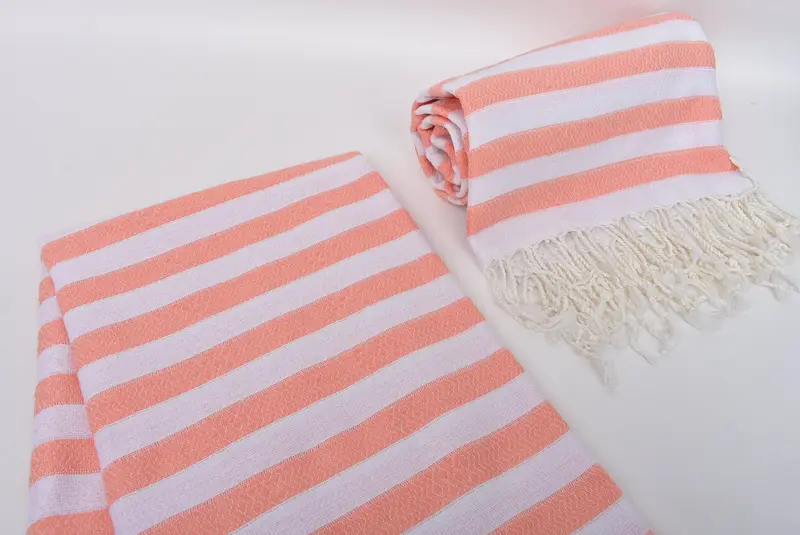 Wedding Towel, Quick-Dry Beach Towel, Bachelor Towel, 70x36 Cotton Striped Towel, Organic Turkish towel, Bridal Shower Favor, Gifts For Him - 7