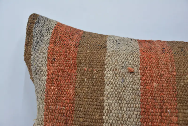 Cotton Pillow, Home Decor Pillow, Vintage Pillow, Boho Pillow Sham Cover, 16x24 Brown Pillow Sham, Crochet Pattern Cushion Cover, Cushion Cover - 2