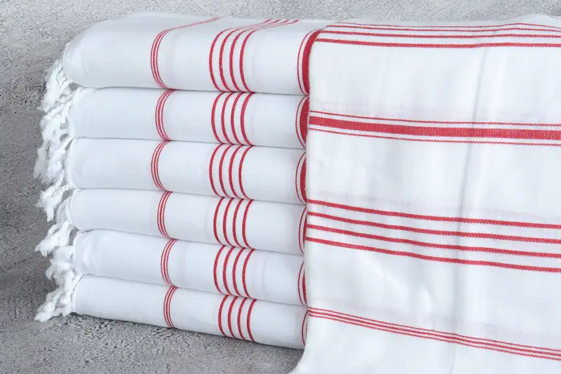 Bachelorette Party Gift, Scarf Towel, Beach Size Towel, Anniversary Gift For Her, 70x40 Cotton Striped Towel, Beach Towel Gift, Monogram Beach Towel - 1