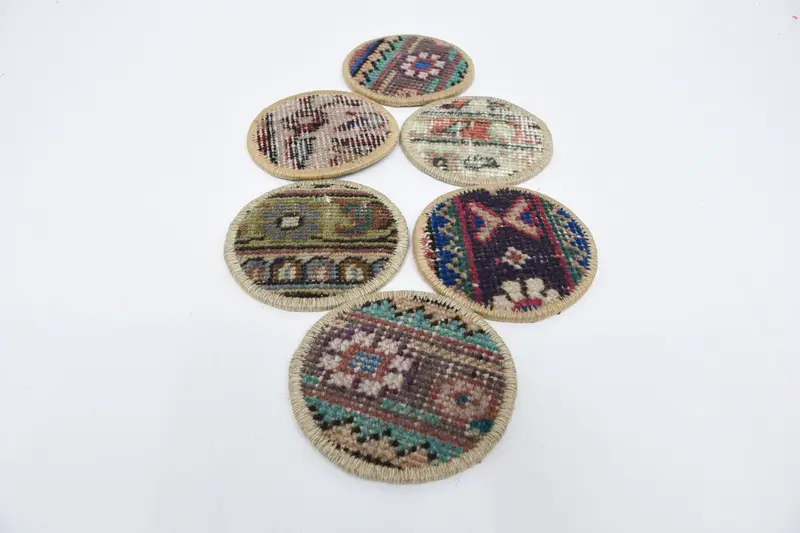 Bohemian Round Coaster, Brown and Bronze Coaster