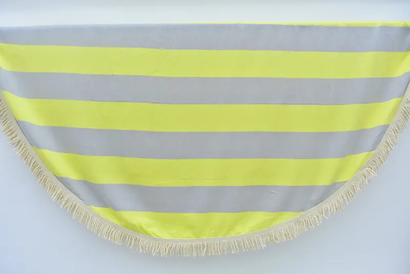 Pool Towels, Summer Gift, Bridesmaid Favors, Best Friend Gift, Housewarming Gift, Best Friend Wedding Gift, 64x64 Cotton Striped Round Towel - 1