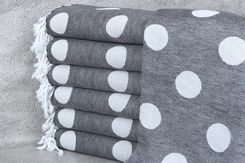 Bachelorette Gifts, Miami Bachelorette Party Favors, Soft towel, Hammam Towel USA, Quick-Dry Beach Towel, Xmas Gifts, 70x40 Cotton Polka Dot Towel - 1