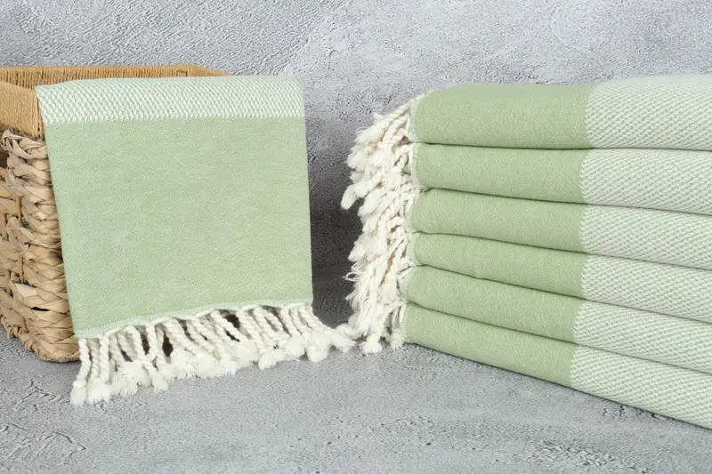 Hammam towel, Bachelorette Party Favors, Wedding Gift Ideas, Handmade Gift, Turkish fouta towel for outdoor use, 70x36 Cotton Geometric Towel - 3