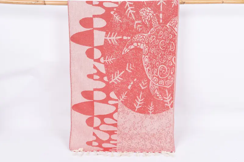 Kitchen Towel, Monogrammed Hand Towel, 36x18 Cotton Turtle Design Towel, Bridesmaid Towel, Spa Towel, Bridesmaid Gifts, Christmas Gift, Guest Towel - 1