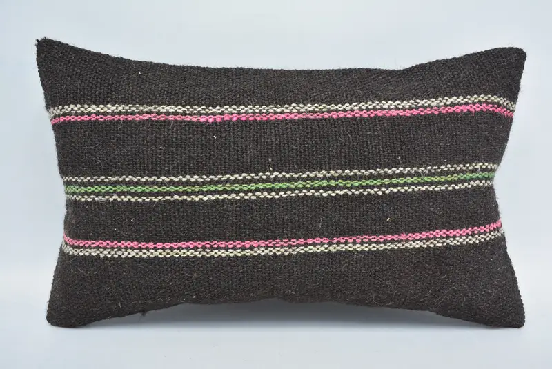 Antique Pillows, Home Decor Pillow, 12x20 Bronze Pillow Sham, Kilim Pillow Cover, Accent Throw Pillow Cover, Pillow Case, Indoor Pillow Cover - 1