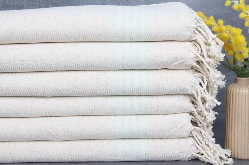 Personalized Kitchen Towel, Gift For Him, Home Decor Gifts, Bachelor Gift, Personalized Gift, 36x18 Linen Striped Towel, Travel Towel, Wedding Gift - 1