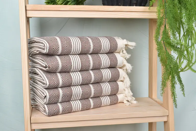 Turkish Beach Towel Bulk, Lightweight Turkish towel, Personalized Turkish Towel, Home Decor Towel, Handmade Gift, 70x38 Cotton Diamond Towel - 2