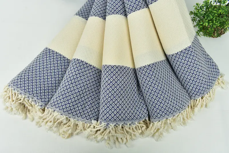 Bath towel, Quick-Dry Beach Towel, 70x36 Linen Diamond Towel, Wedding Gift For Bride, Girls Weekend Getaways Gifts, Personalized Turkish Towel - 4