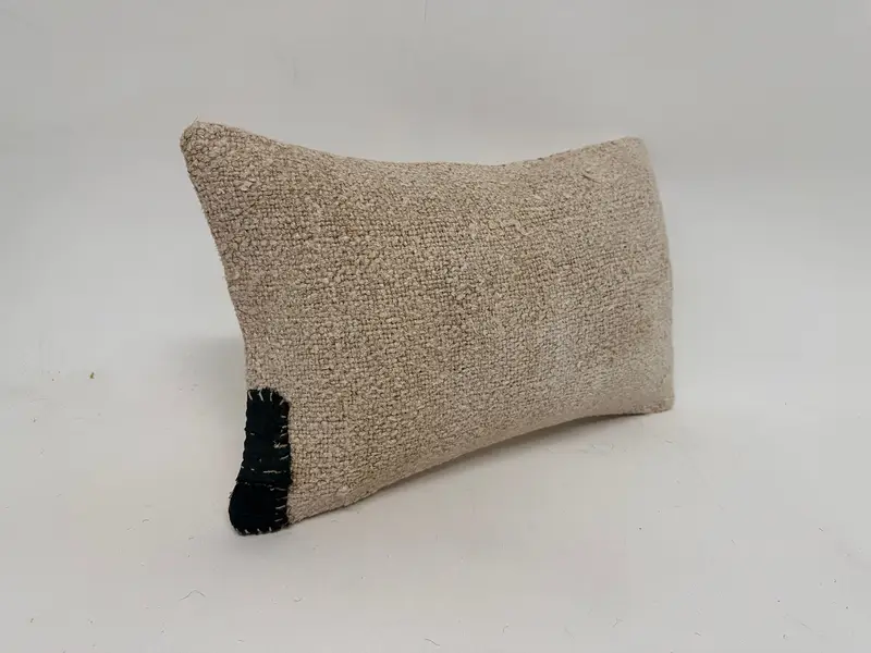 Pillow Cover, Authentic Pillow Case, Seat Cushion Case, 12x20 White Pillow Case, Interior Designer Pillow, Kilim Cushion Sham, Vintage Kilim Pillow - 3