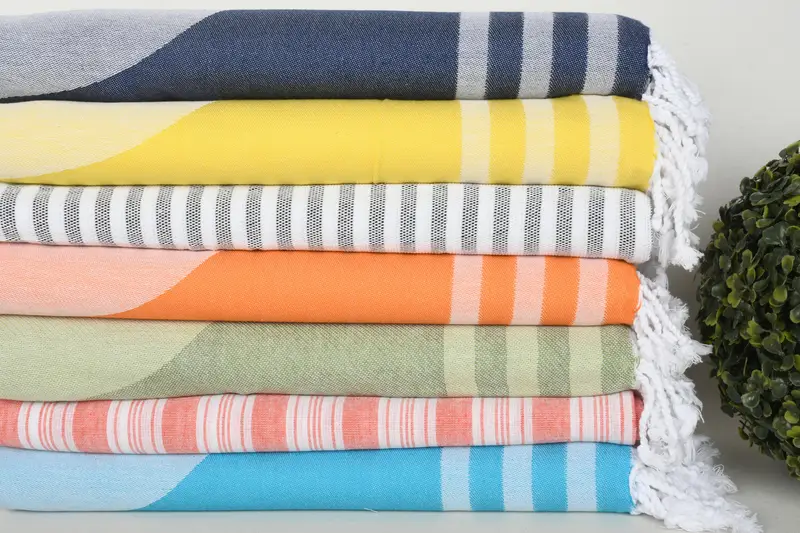 70x40 Cotton Set of 8 Towel, Custom Wedding Gifts, Custom Beach Towel, Welcome Wedding Gift, Peshtemal Towel USA, Personalized Bridesmaid Gift - 3