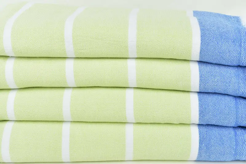 Beach towel, Lightweight towel, Cotton towel, 68x40 Cotton Striped Terry Towel, Yoga Towel, Spa Towel, Organic Cotton Towel, Gift For Best Friend - 2