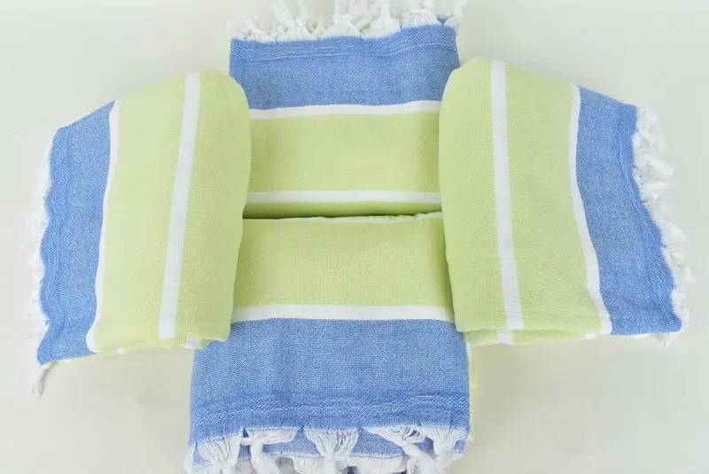 Beach towel, Lightweight towel, Cotton towel, 68x40 Cotton Striped Terry Towel, Yoga Towel, Spa Towel, Organic Cotton Towel, Gift For Best Friend - 6