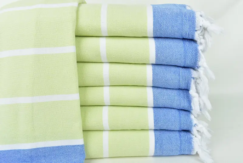 Beach towel, Lightweight towel, Cotton towel, 68x40 Cotton Striped Terry Towel, Yoga Towel, Spa Towel, Organic Cotton Towel, Gift For Best Friend - 1