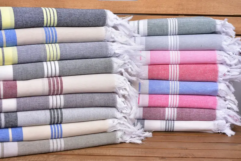 Peshtemal Towel, Lightweight towel, Wedding For Favor, 68x36 Cotton Striped Towel, Bachelorette Party Gifts Bridesmaids, Bachelorette Party Gifts - 1