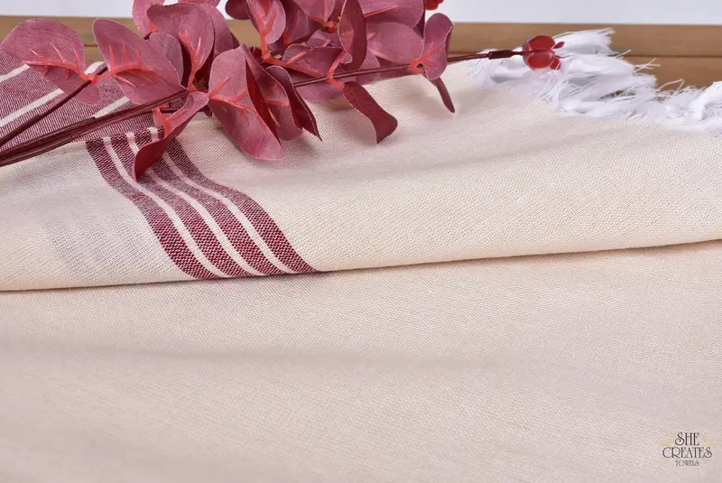 Peshtemal Towel, Lightweight towel, Wedding For Favor, 68x36 Cotton Striped Towel, Bachelorette Party Gifts Bridesmaids, Bachelorette Party Gifts - 6