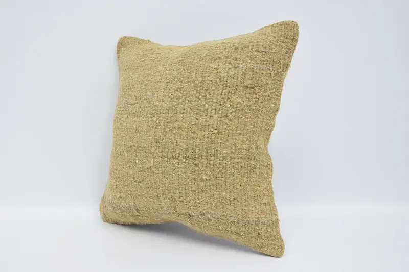 Gift Pillow, 16x16 Beige Cushion Cover, Pillow for Sofa, Cushion, Kilim Rug Pillow Cover, Rustic Pillow Cover, Interior Designer Pillow, Car Cushion - 4